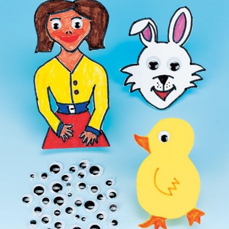 Set 100 ochisori mobili autoadezivi - Baker Ross Set 100 ochisori mobili autoadezivi - Baker Ross