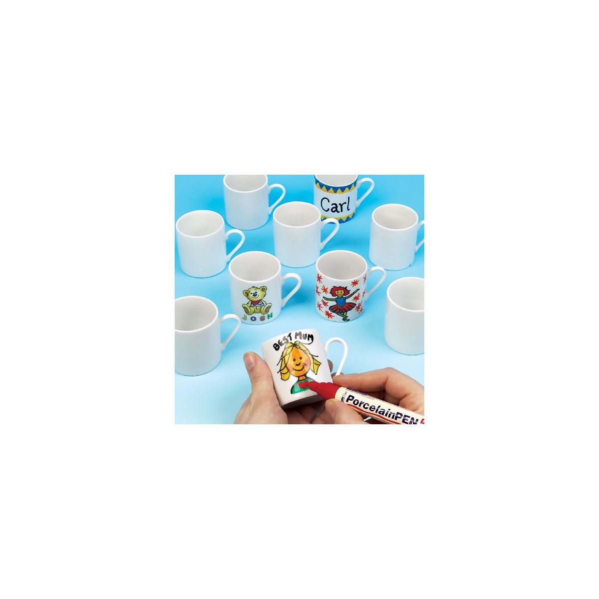 Mini cani din portelan de decorat - Baker Ross Mini cani din portelan de decorat - Baker Ross