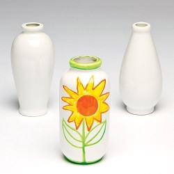 Minivaze din portelan de decorat - Baker Ross