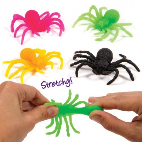 Set 12 paianjeni extensibili Stretchy Spiders