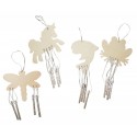 Set 12 clopotei de vant din lemn de decorat - Playbox