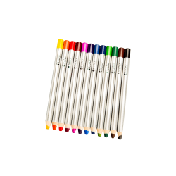 Set 12 creioane colorate cu varf gros de 8 mm pentru incepatori