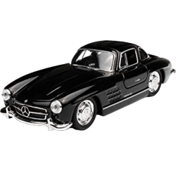 Masinuta die cast Mercedes-Benz 300SL Coupé 1954, scara 1:36, 12.8 cm, negru