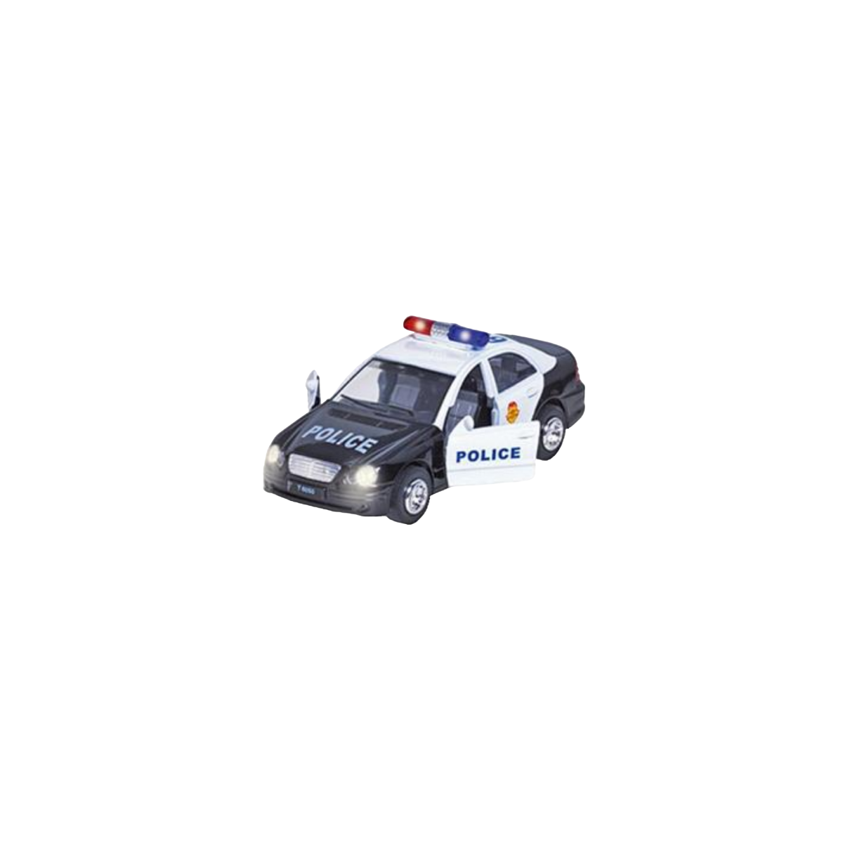 Masinuta Die Cast Cu Sunete Si Lumini, 15 Cm, Politie, Neagra