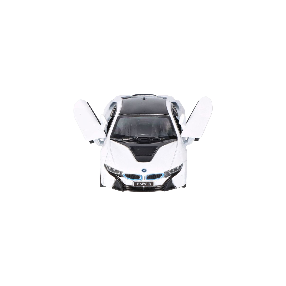 Masinuta die cast BMW i8, scara 1 la 36, 12.5 cm, alba