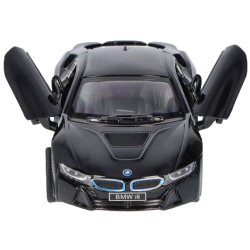 Masinuta die cast BMW i8, scara 1 la 36, 12.5 cm, neagra