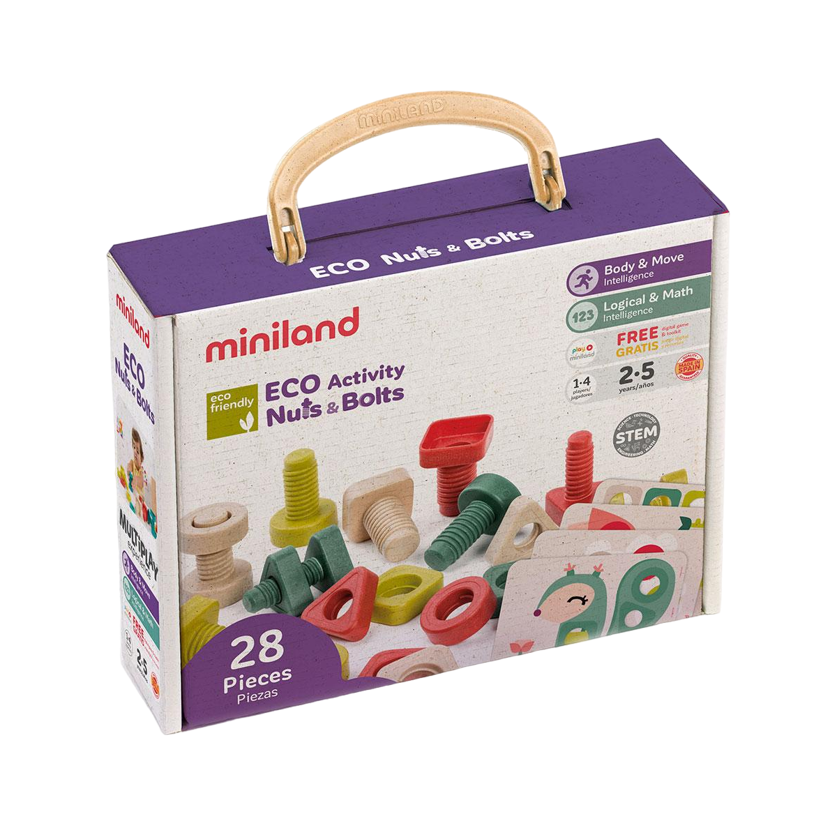 Joc Educativ pentru dezvoltarea motricitatii Eco Suruburi si piulite