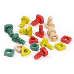 Joc Educativ pentru dezvoltarea motricitatii Eco Suruburi si piulite