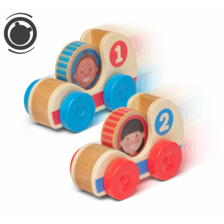 Set de doua masinute din lemn colectia GO TOTs Set de doua masinute din lemn colectia GO TOTs