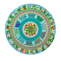 Puzzle de podea circular pentru invatarea numerelor si literelor (limba engleza) Tarmul marii
