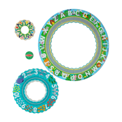 Puzzle de podea circular pentru invatarea numerelor si literelor (limba engleza) Tarmul marii
