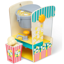 Set de joaca din lemn Chioscul cu Popcorn - colectia Distractie la targ