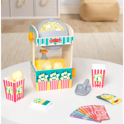 Set de joaca din lemn Chioscul cu Popcorn - colectia Distractie la targ