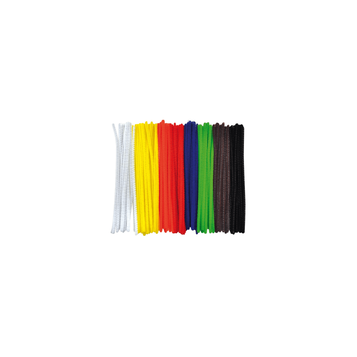 Set 100 bucati sarma plusata 3 mm diametru, 15 cm lungime, culori de baza